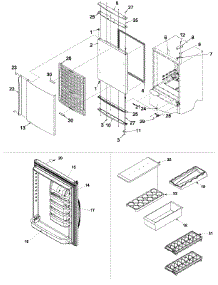 08 - Refrigerator Door parts for Amana Refrigerator XRBS209BWR / PXRBS209BW0 from AppliancePartsPros.com