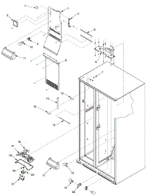 05 - Evap Fan Assy And Lights parts for Amana Refrigerator XRSS204BB / PXRSS204BB0 from AppliancePartsPros.com