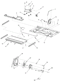 12 - Machine Compartment parts for Amana Refrigerator XRSS204BB / PXRSS204BB0 from AppliancePartsPros.com