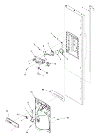07 - Fz Door And Facade parts for Amana Refrigerator XRSS267BB / PXRSS267RBB1 from AppliancePartsPros.com