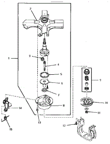 04 - Clutch Base And Clutch Assy parts for Amana Washer YA1200 from AppliancePartsPros.com