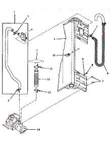 07 - Drain Pump And Hoses parts for Amana Washer YA1200 from AppliancePartsPros.com