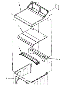 02 - Cabinet Top parts for Amana Dryer YE1243 from AppliancePartsPros.com