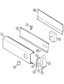02 - Control Panel parts for Admiral Dryer YE224LGV from AppliancePartsPros.com