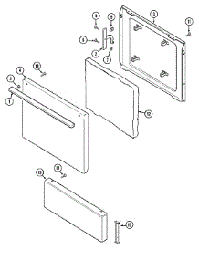 02 - Door / Drawer parts for Crosley Range YEL1110AAH from AppliancePartsPros.com