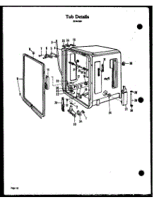 07 - Tub Details parts for Amana Dishwasher ZDW-850 from AppliancePartsPros.com