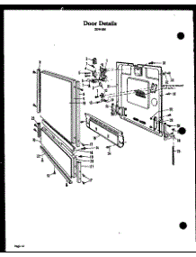 02 - Door Details parts for Amana Dishwasher ZDW-855 from AppliancePartsPros.com