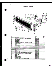 05 - Control Panel parts for Amana Dishwasher ZDW-855 from AppliancePartsPros.com