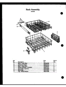 06 - Rack Assy parts for Amana Dishwasher ZDW-855 from AppliancePartsPros.com