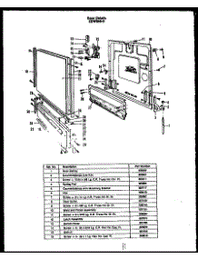 02 - Door Details parts for Amana Dishwasher ZDW-855-D from AppliancePartsPros.com