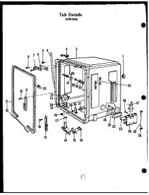 07 - Tub Details parts for Amana Dishwasher ZDW-855L from AppliancePartsPros.com