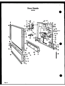 02 - Door Details parts for Amana Dishwasher ZDW-860 from AppliancePartsPros.com