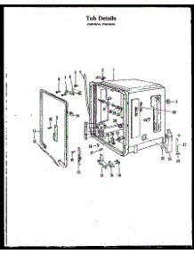 03 - Tub Detail parts for Amana Dishwasher ZDW-860A from AppliancePartsPros.com