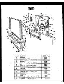 02 - Door Details parts for Amana Dishwasher ZDW-860-D from AppliancePartsPros.com