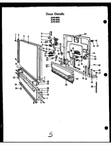 02 - Door Details parts for Amana Dishwasher ZDW-860L from AppliancePartsPros.com
