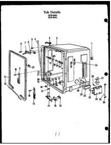 07 - Tub Details parts for Amana Dishwasher ZDW-860L from AppliancePartsPros.com