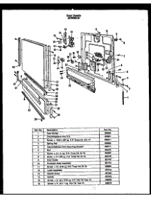 02 - Door Details parts for Amana Dishwasher ZDW-864-D from AppliancePartsPros.com