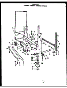 03 - Frame Details parts for Amana Dishwasher ZDW-864-D from AppliancePartsPros.com
