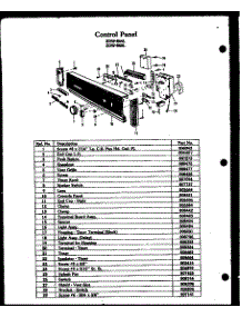 05 - Control Panel parts for Amana Dishwasher ZDW-864L from AppliancePartsPros.com