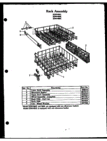 06 - Rack Assy parts for Amana Dishwasher ZDW-864L from AppliancePartsPros.com