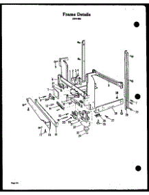 03 - Frame Details parts for Amana Dishwasher ZDW-880 from AppliancePartsPros.com