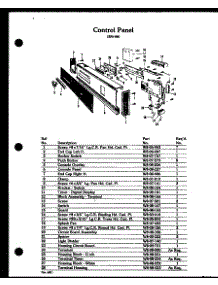 05 - Control Panel parts for Amana Dishwasher ZDW-880 from AppliancePartsPros.com