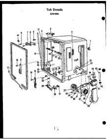 07 - Tub Details parts for Amana Dishwasher ZDW-880L from AppliancePartsPros.com