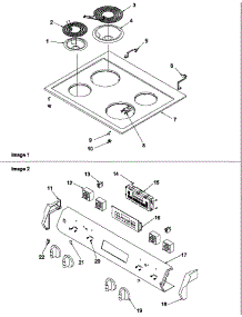 03 - Main Top And Control Panel parts for Amana Range ZRRS6550WW / P1130670NWW from AppliancePartsPros.com