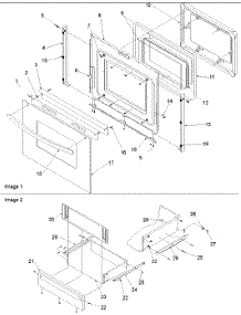 04 - Oven Door And Storage Drawer parts for Amana Range ZRT6510WW / P1143646NWW from AppliancePartsPros.com