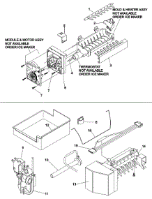 07 - Optional Ice Maker Kit Ic11b P1328003w parts for Amana Refrigerator ABB2221FEB from AppliancePartsPros.com