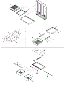 09 - Refrigerator Shelving parts for Amana Refrigerator ABB2221FEQ from AppliancePartsPros.com