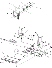 02 - Compressor parts for Amana Refrigerator ABB2221FEW from AppliancePartsPros.com