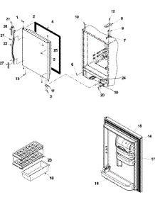 08 - Refrigerator Door parts for Amana Refrigerator ABB2221FEZ from AppliancePartsPros.com