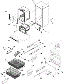 06 - Interior Cabinet & Freezer Shelving parts for Amana Refrigerator ABL2527FES / ABL2527FEX0 from AppliancePartsPros.com