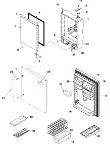 08 - Refrigerator Door parts for Amana Refrigerator ABL2527FES / ABL2527FEX0 from AppliancePartsPros.com