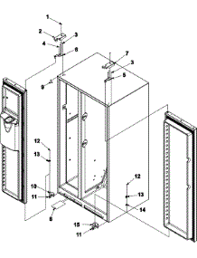 12 - Hinges parts for Amana Refrigerator ACD2238HTS from AppliancePartsPros.com