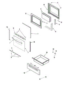 03 - Door / Drawer parts for Amana Range AER5511AAB from AppliancePartsPros.com
