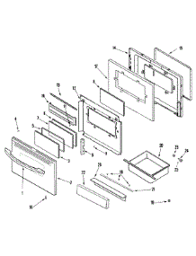 03 - Door / Drawer (Stl) parts for Amana Range AER5712AAS from AppliancePartsPros.com
