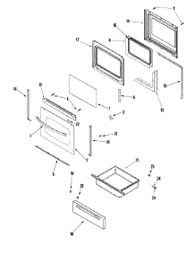 03 - Door / Drawer parts for Amana Range AER5712ACW from AppliancePartsPros.com