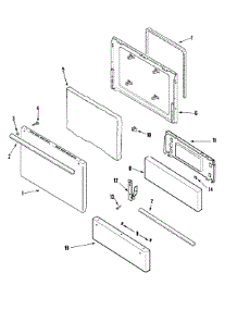 03 - Door / Drawer parts for Amana Range AGR4400ADW from AppliancePartsPros.com