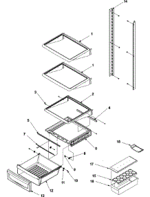 07 - Deli And Ref Shelf parts for Amana Refrigerator ASD2626HEB from AppliancePartsPros.com