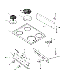 04 - Top Assembly / Control Panel parts for Crosley Range CE11000AAV from AppliancePartsPros.com