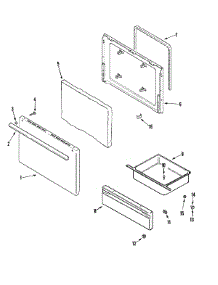 03 - Door / Drawer (Aaq,Aav) parts for Crosley Range CE35200AAV from AppliancePartsPros.com