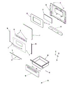 03 - Door / Drawer parts for Crosley Range CE35400AAQ from AppliancePartsPros.com