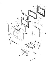 03 - Door / Drawer parts for Crosley Range CE38600AAV from AppliancePartsPros.com