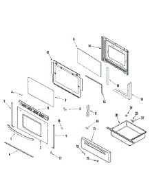 04 - Door / Drawer (Series 15) parts for Crosley Range CE38800AAQ from AppliancePartsPros.com