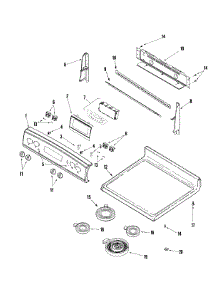 02 - Control Panel / Top Assembly parts for Crosley Range CE38800AAS from AppliancePartsPros.com