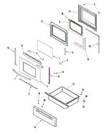 03 - Door / Drawer parts for Crosley Range CE38800AAW from AppliancePartsPros.com