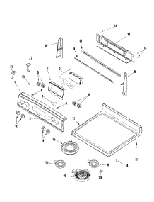 02 - Control Panel / Top Assembly parts for Crosley Range CE38800ACS from AppliancePartsPros.com