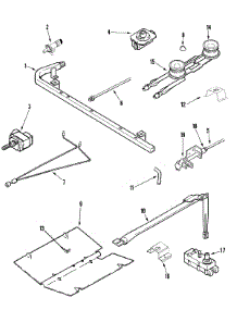 04 - Gas Controls parts for Crosley Range CG31200ADW from AppliancePartsPros.com